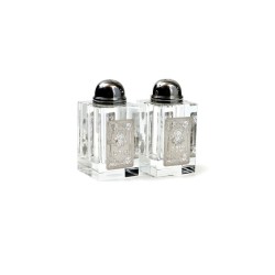 Crystal Salt and Pepper Shaker with Metal P... | Salt & Pepper Shakers