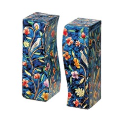 Yair Emanuel Hand Painted Wood Fitted Salt ... | Salt & Pepper Shakers