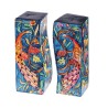 Yair Emanuel Hand Painted Peacock Design Wo... | Salt & Pepper Shakers