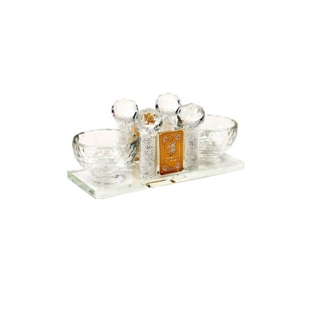 Crystal Salt Pepper and Toothpick Holder wi... | Salt & Pepper Shakers