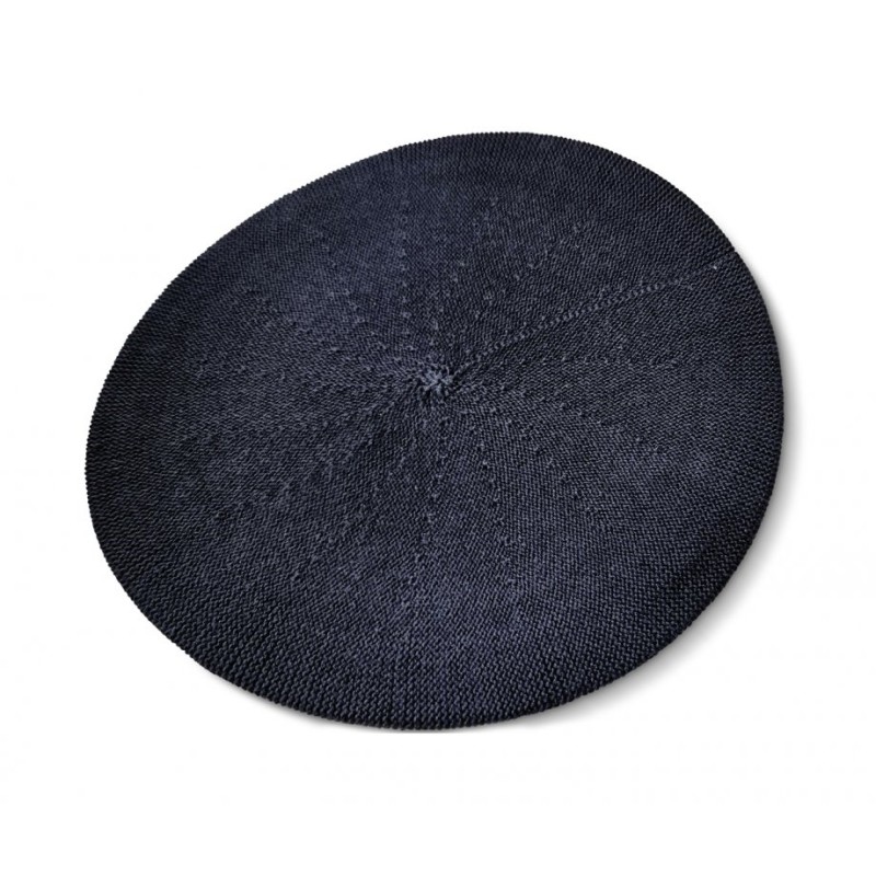 Béret classique en coton bleu Femme | Couvre-chef de femmes juives