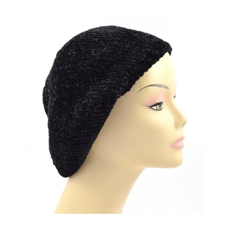 Knitted Womens Snood Beret with Inner ... | Jewish Women Head Covering