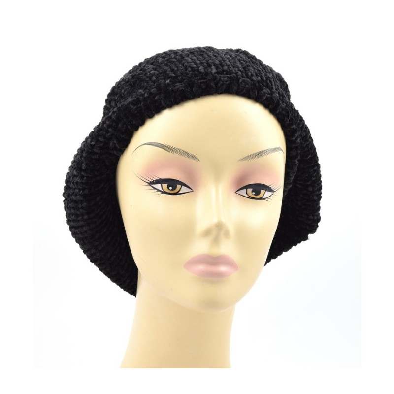 Knitted Womens Snood Beret with Inner ... | Jewish Women Head Covering