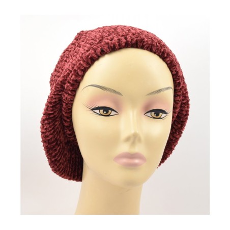 Knitted Womens Snood Beret with Inner ... | Jewish Women Head Covering