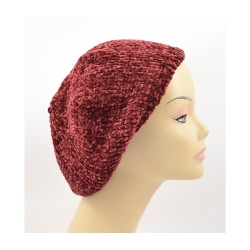 Knitted Womens Snood Beret with Inner ... | Jewish Women Head Covering
