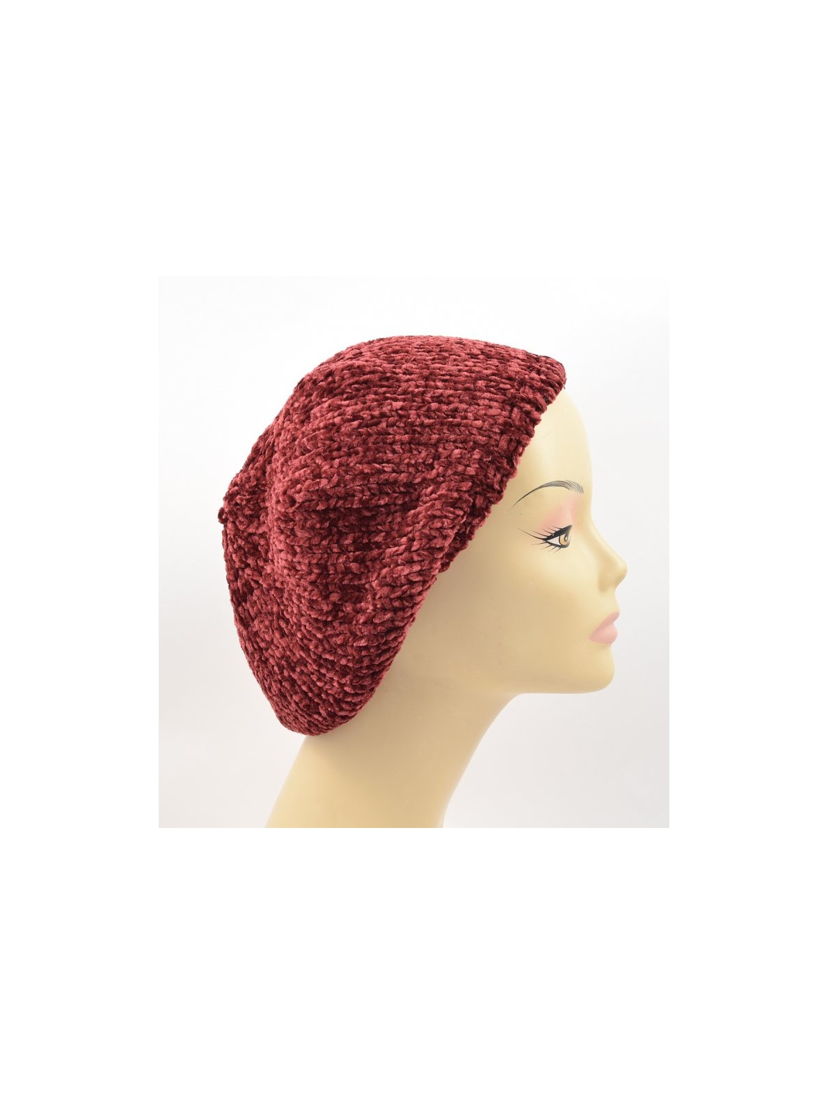 Knitted Womens Snood Beret with Inner ... | Jewish Women Head Covering