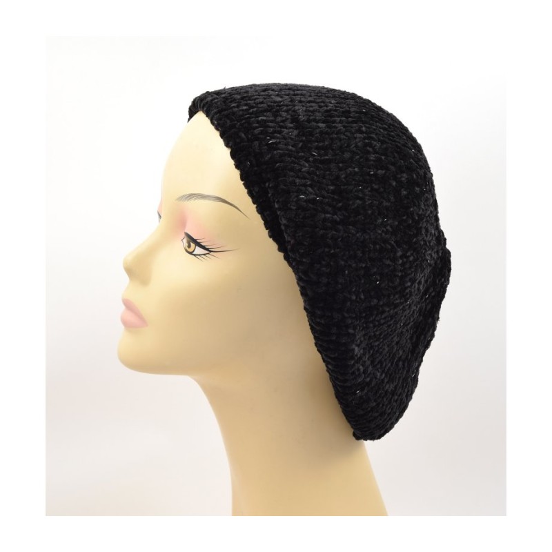 Knitted Womens Snood Beret with Inner ... | Jewish Women Head Covering