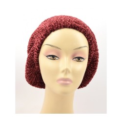 Knitted Womens Snood Beret with Inner ... | Jewish Women Head Covering
