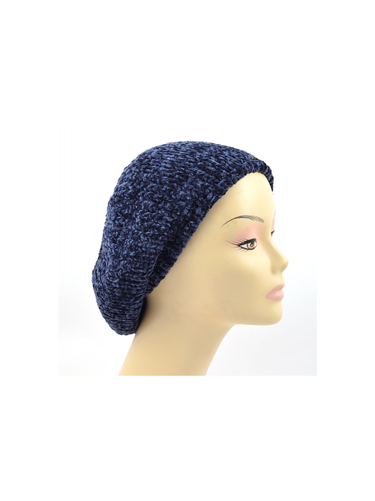 Knitted Womens Snood Beret with Inner ... | Jewish Women Head Covering