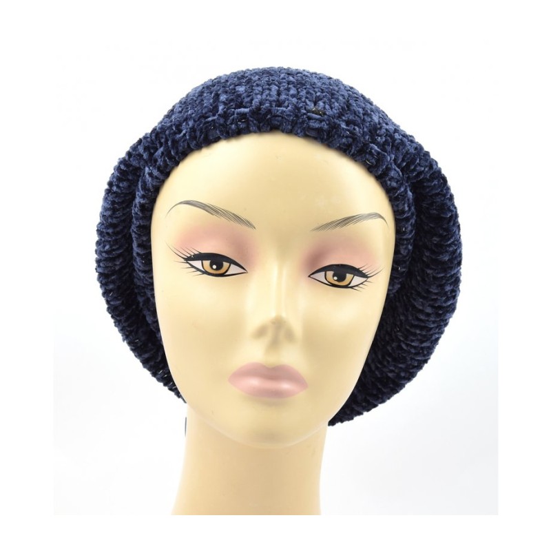 Knitted Womens Snood Beret with Inner ... | Jewish Women Head Covering