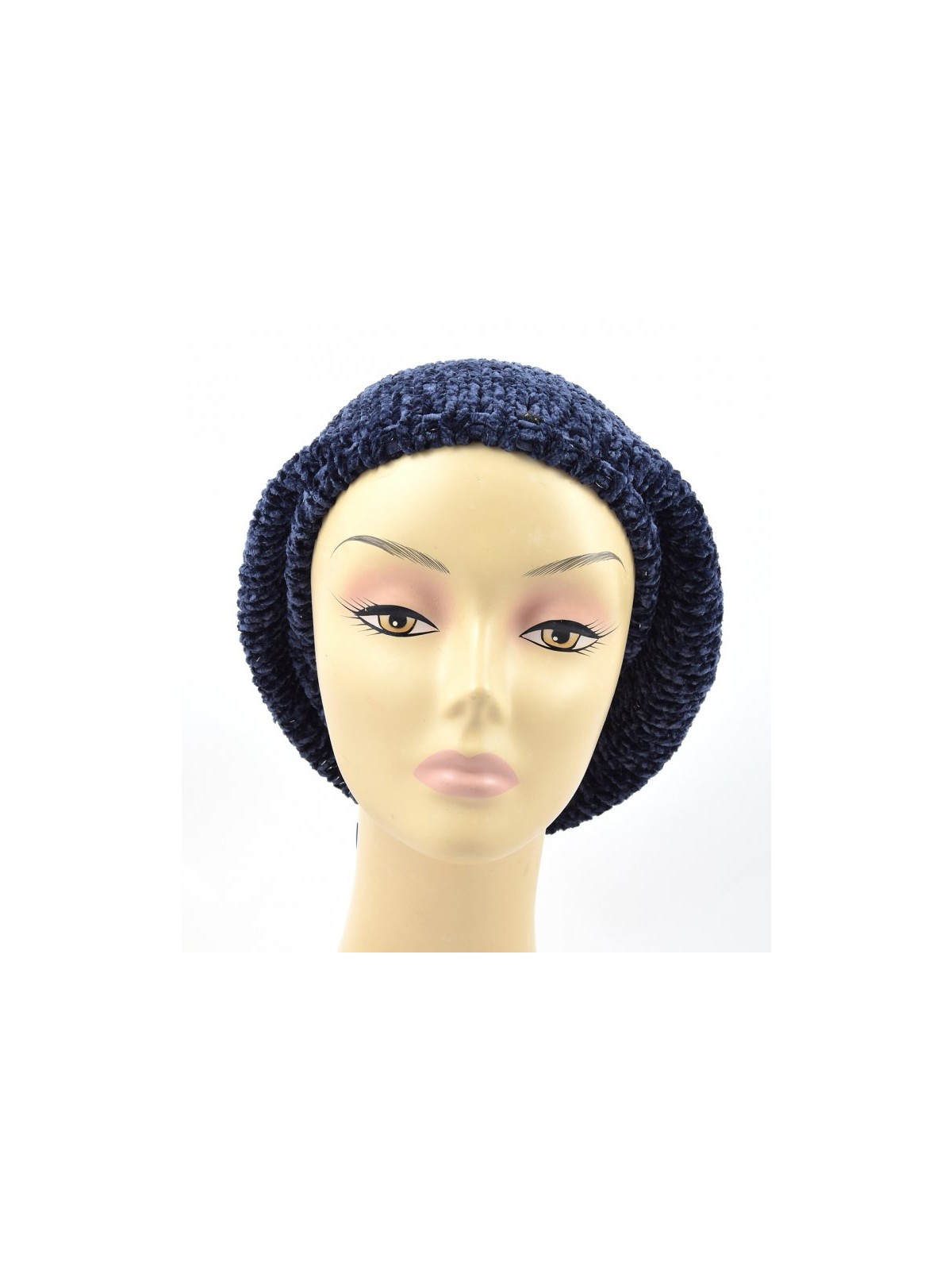 Knitted Womens Snood Beret with Inner ... | Jewish Women Head Covering