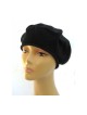 Womens Classic Black Cotton Beret | Jewish Women Head Covering