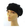 Womens Classic Black Cotton Beret | Jewish Women Head Covering
