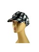 Womens Checked Cap with Metallic Threads | Jewish Women Hats and Caps