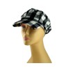 Womens Checked Cap with Metallic Threads | Jewish Women Hats and Caps