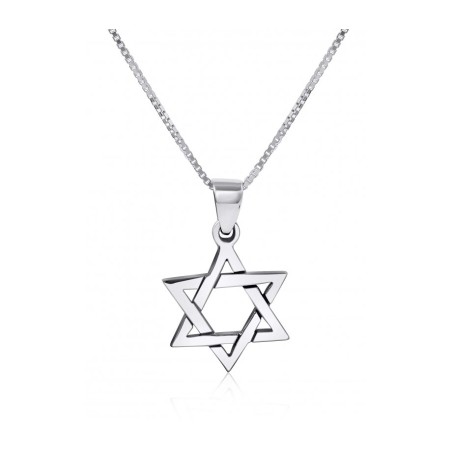 Triangle entrelacé en argent sterling 925... | Cadeau juif d'Israël