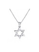 925 Sterling Silver Interlocking Triangle... | Jewish Gift from Israel