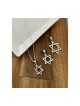 Triangle entrelacé en argent sterling 925... | Cadeau juif d'Israël