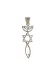 Collier en argent sterling pendentif spirituel religieux... | Pendentif juif