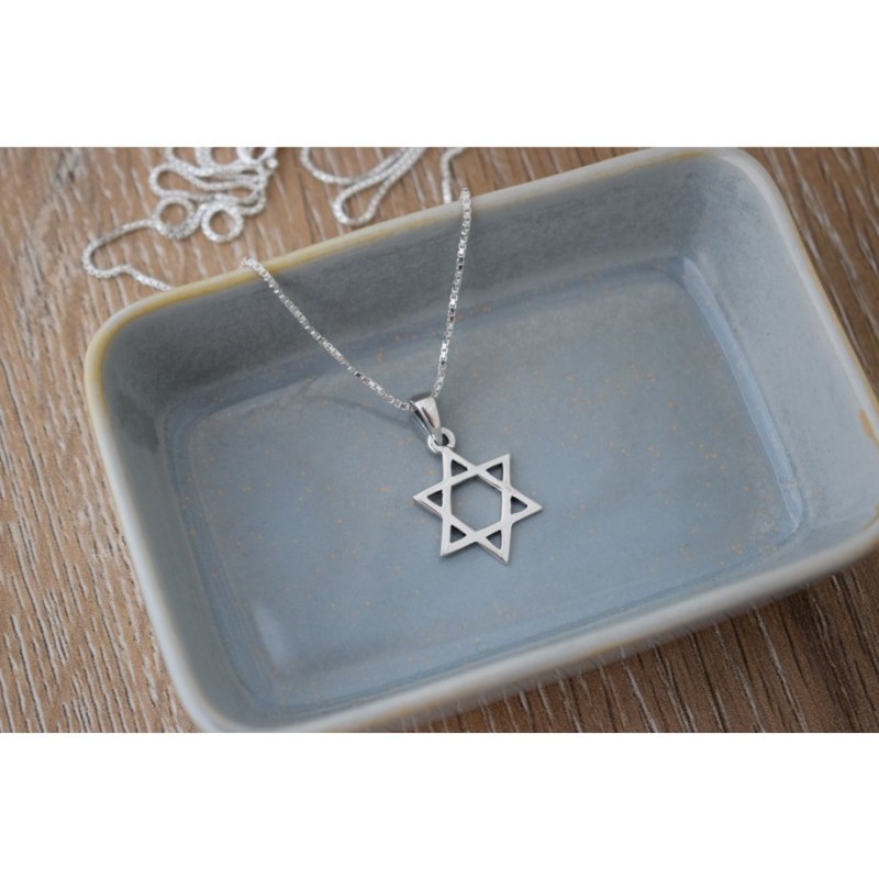 AJDesign Classique en Argent Sterling Étoile de... | Cadeau juif d'Israël