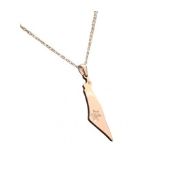 Silver Stainless Steel Pendant Necklace Outline of I... | IDF Dog-Tags