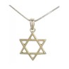 Classic Rhodium Silver Necklace with Magen David pendant | Top Sellers