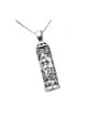 Collier pendentif mezouza en argent sterling... | Cadeau juif d'Israël
