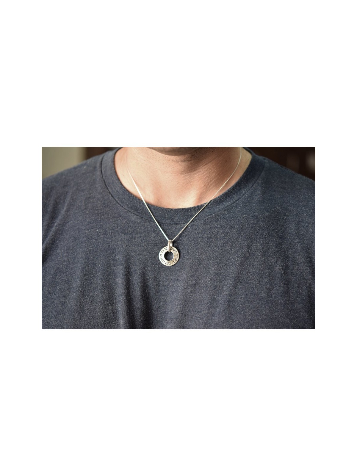 Shema Yisrael Hear O Israel Necklace Pendant in St... | Jewish Pendant