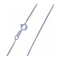 925 Sterling Silver 1mm Box Chain Italian Necklace Lightwe... | Chains