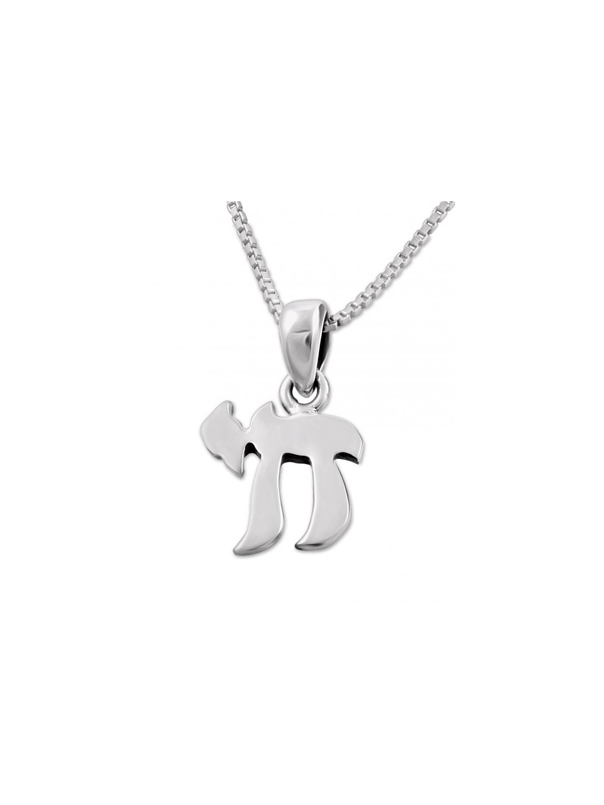 Small Chai Necklace Hebrew Letters Pendant in 925 Ste... | Top Sellers
