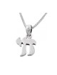 Small Chai Necklace Hebrew Letters Pendant in 925 Ste... | Top Sellers
