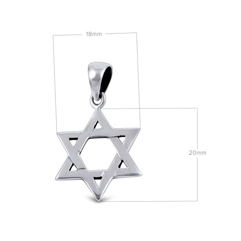 Pendentif collier étoile de David pour femmes... | Cadeau juif d'Israël