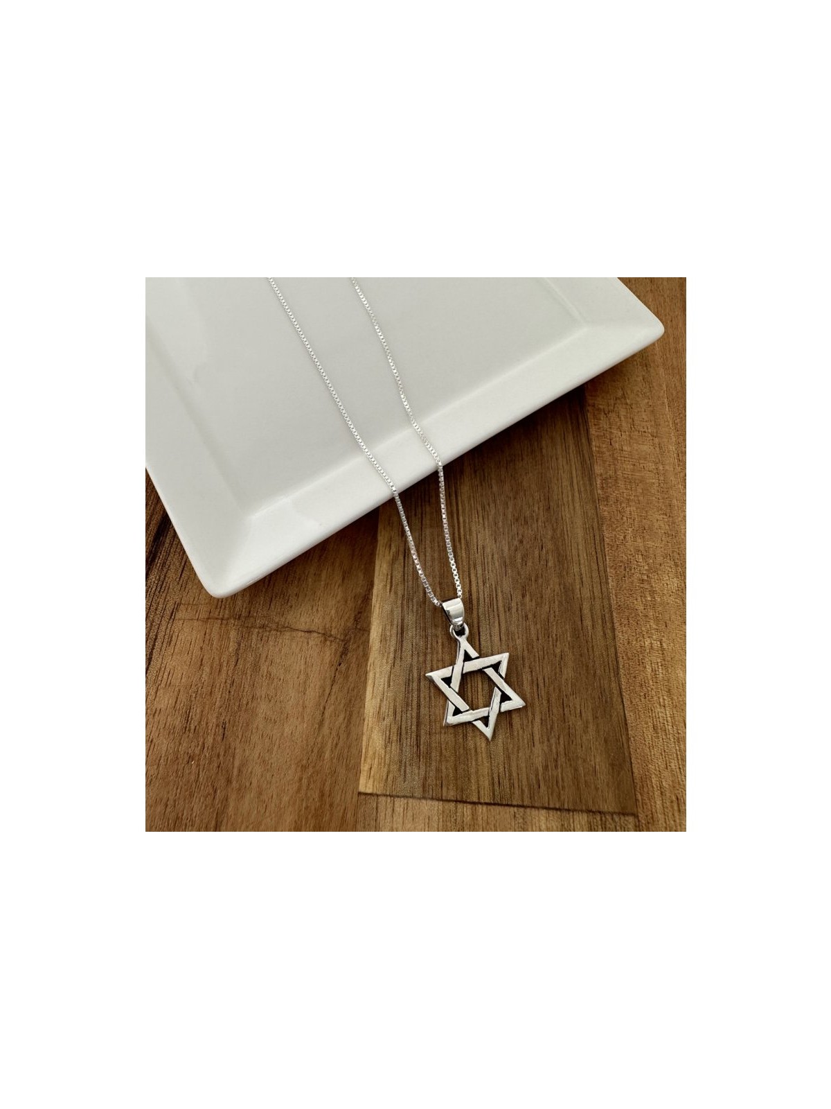 Pendentif collier étoile de David pour femmes... | Cadeau juif d'Israël