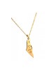 Collier pendentif en acier inoxydable doré Kohen Blessing... | Plaques d'identité de la FDI