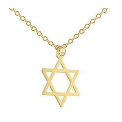 AJDesign Thin Classic 14k Gold Plated Sta... | Jewish Gift from Israel