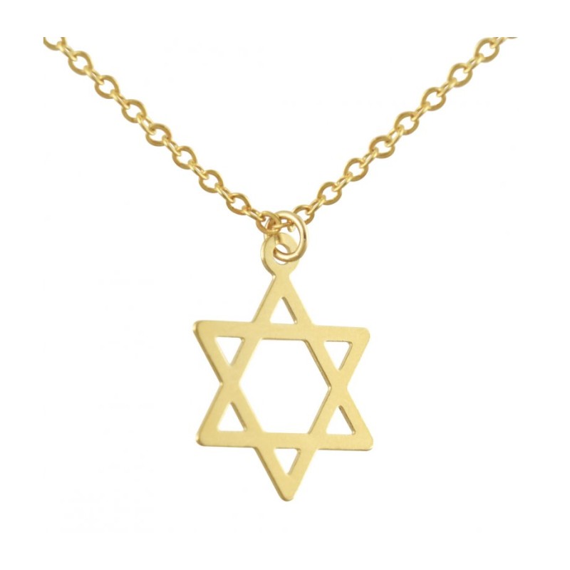 AJDesign Thin Classic 14k Gold Plated Sta... | Jewish Gift from Israel