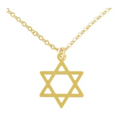 AJDesign Thin Classic 14k Gold Plated Sta... | Jewish Gift from Israel