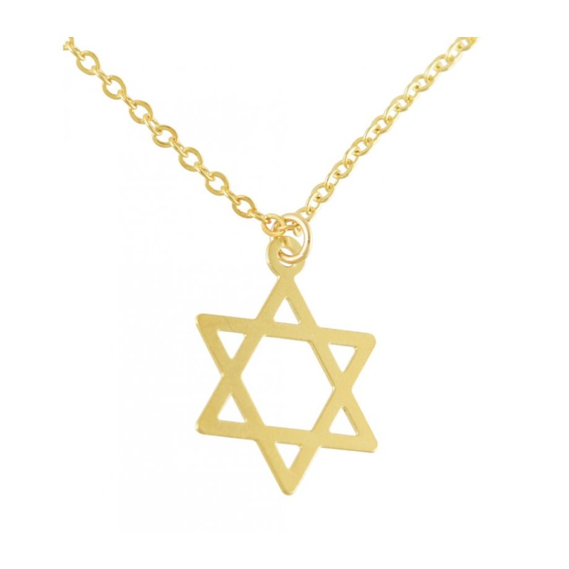 AJDesign Thin Classic 14k Gold Plated Sta... | Jewish Gift from Israel