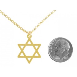 AJDesign Thin Classic 14k Gold Plated Sta... | Jewish Gift from Israel