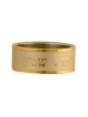 Stainless Steel Gold Ring Shema Israel | Jewish Rings