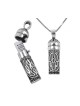 Collier en argent sterling avec Mezouzah et... | Cadeau juif d'Israël