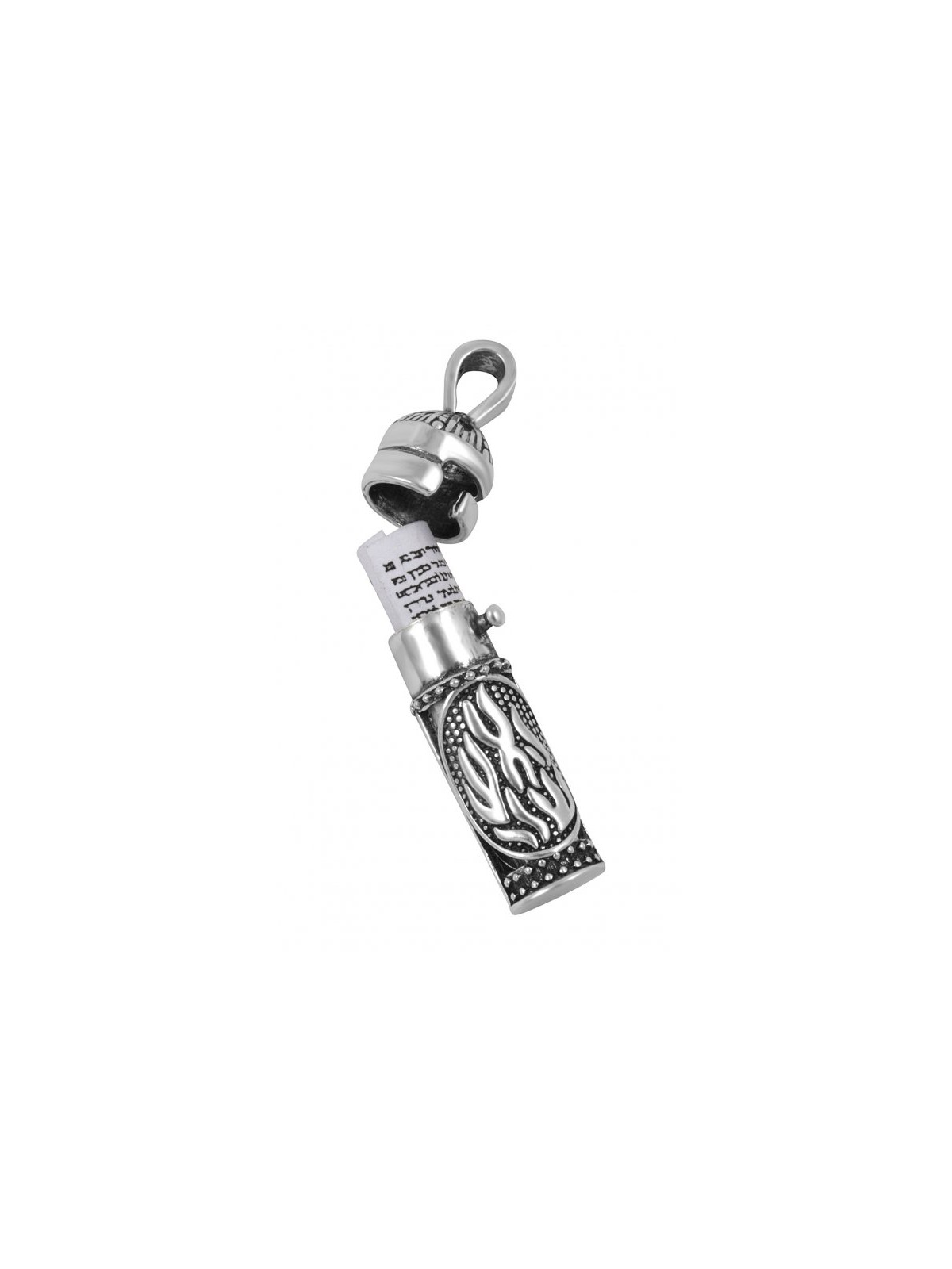 Sterling Silver Necklace with Mezuzah and... | Jewish Gift from Israel