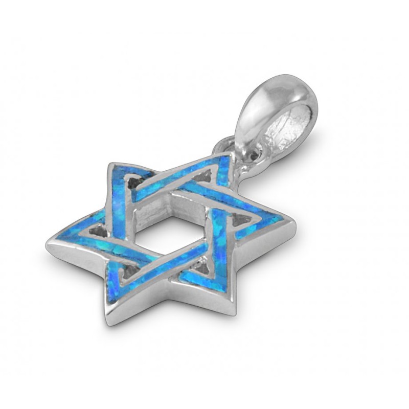 925 Sterling Silver and Opal Interlocked ... | Jewish Gift from Israel