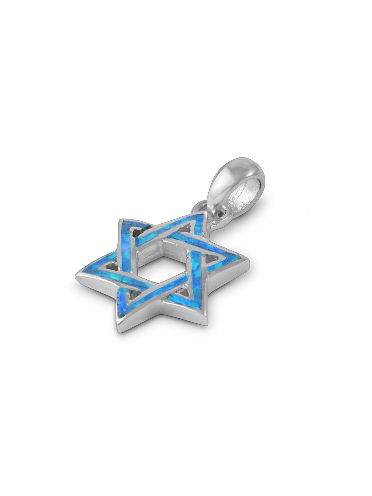 925 Sterling Silver and Opal Interlocked ... | Jewish Gift from Israel