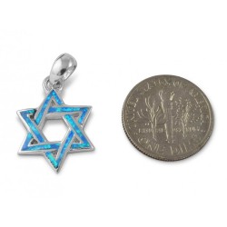 925 Sterling Silver and Opal Interlocked ... | Jewish Gift from Israel