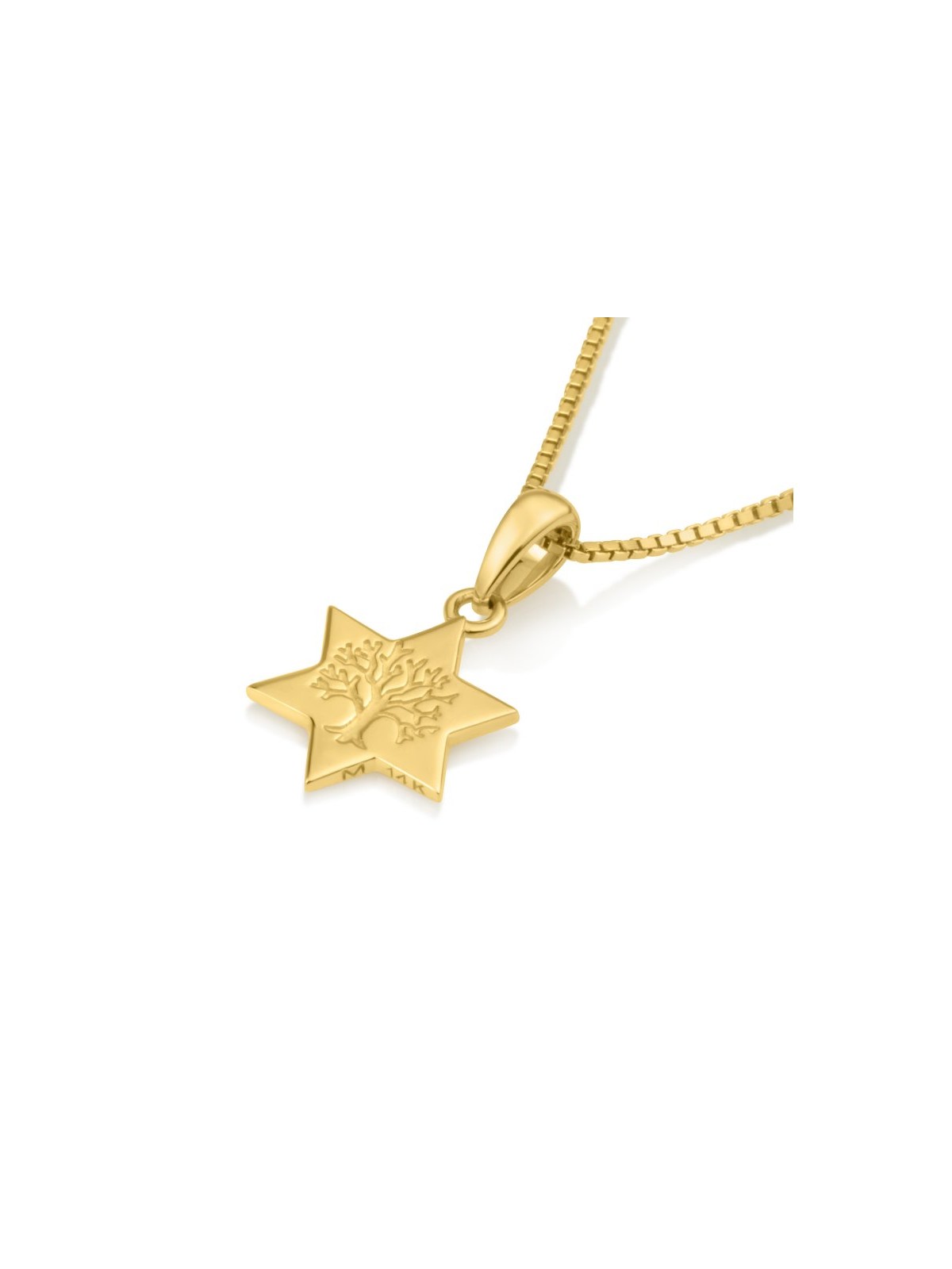 14K Gold Pendant Necklace Star of David ... | 14k Gold Judaica Jewelry