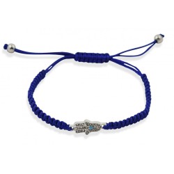 Bracelet Kabbale réglable en cordon tressé avec... | Bracelets - jusqu'à 10 $
