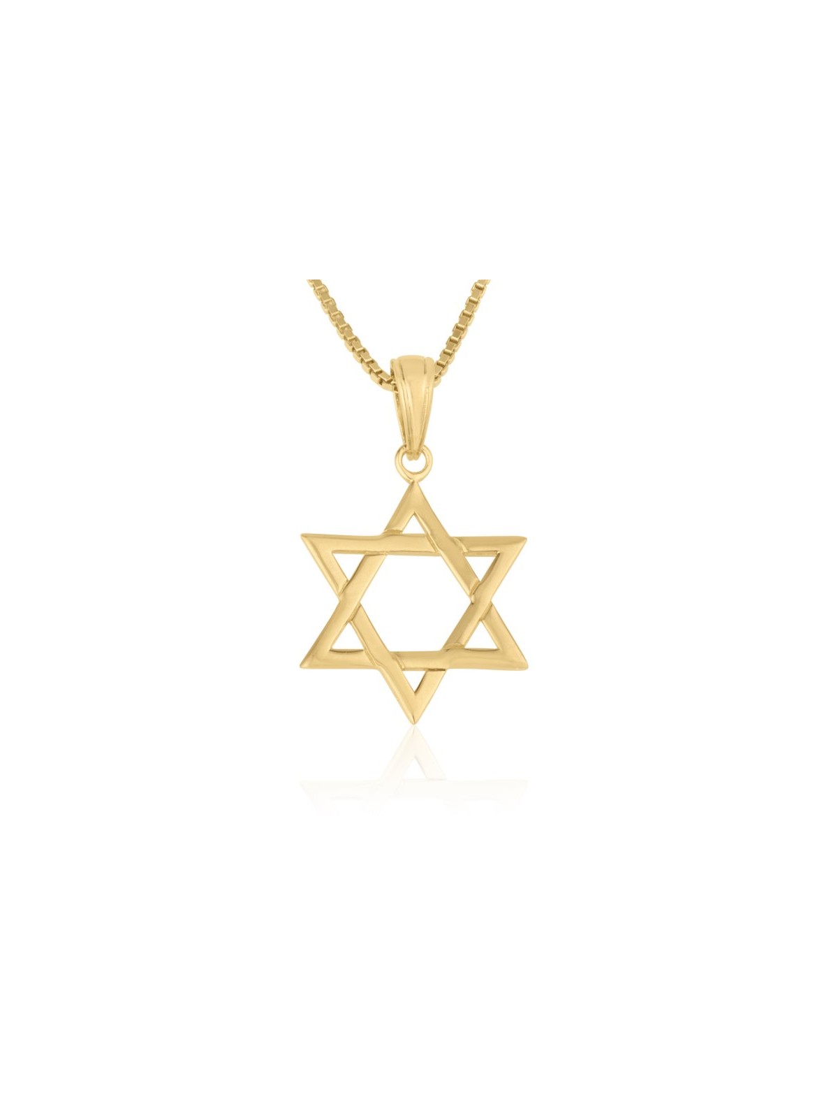 14K Gold Necklace Classic Shaped Star of... | 14k Gold Judaica Jewelry