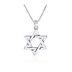AJDesign שרשרת מגן דוד גדולה ל... | מתנה יהודית מישראל
