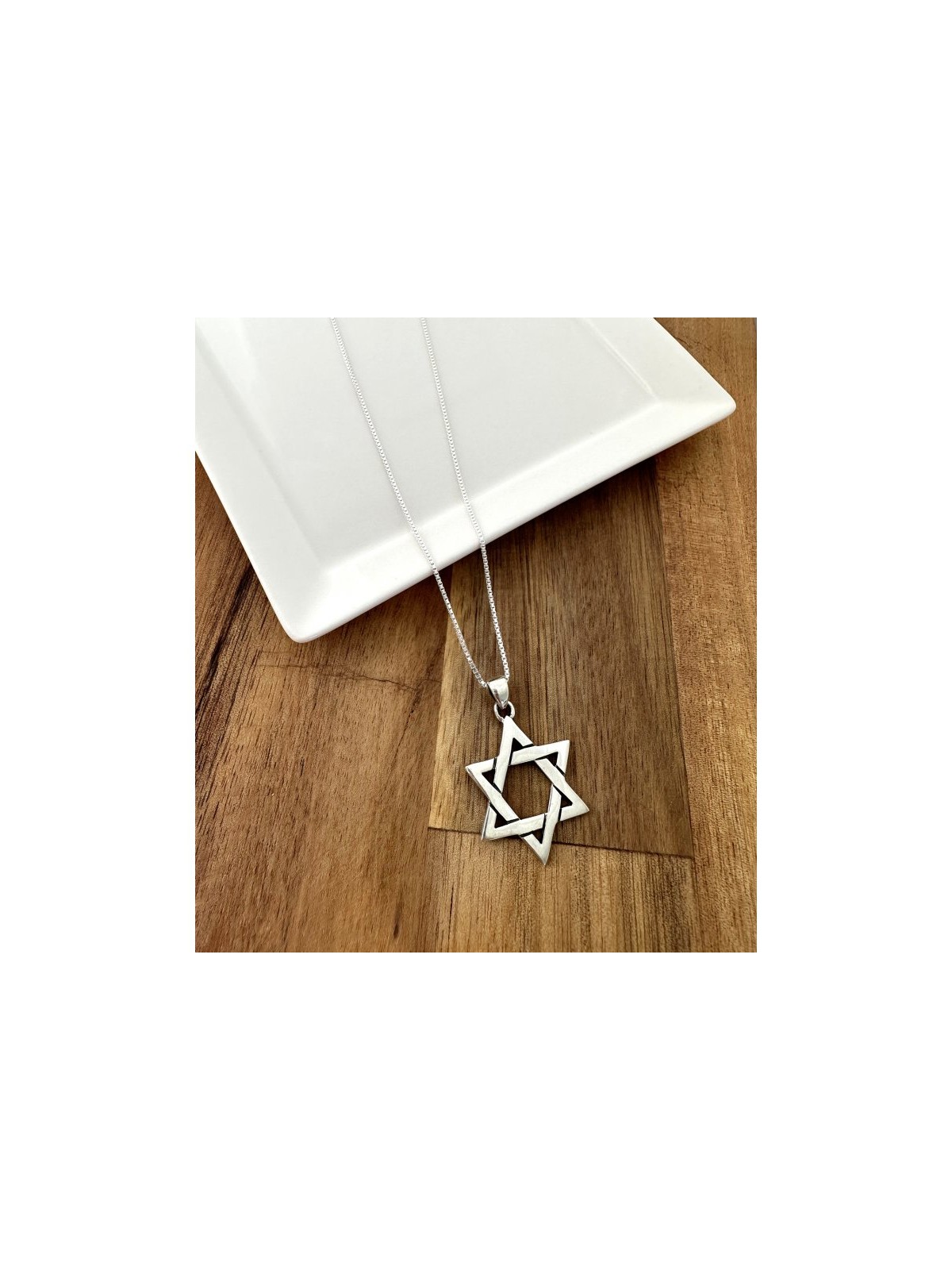 AJDesign Grand collier étoile de David pour... | Cadeau juif d'Israël